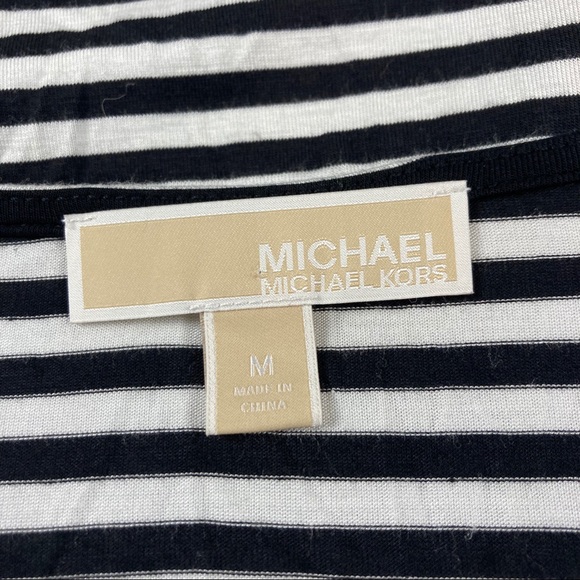 Michael by Michael Kors womens striped criss cross blouse - Picture 8 of 10